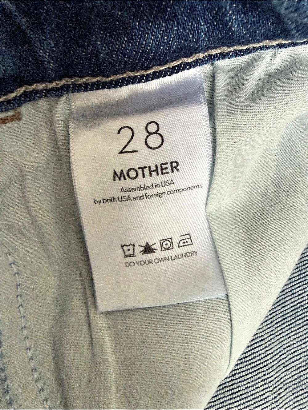 NWT MOTHER The Hustler Ankle Fray- Grasping At Straws Size 28 - Picture 4 of 6